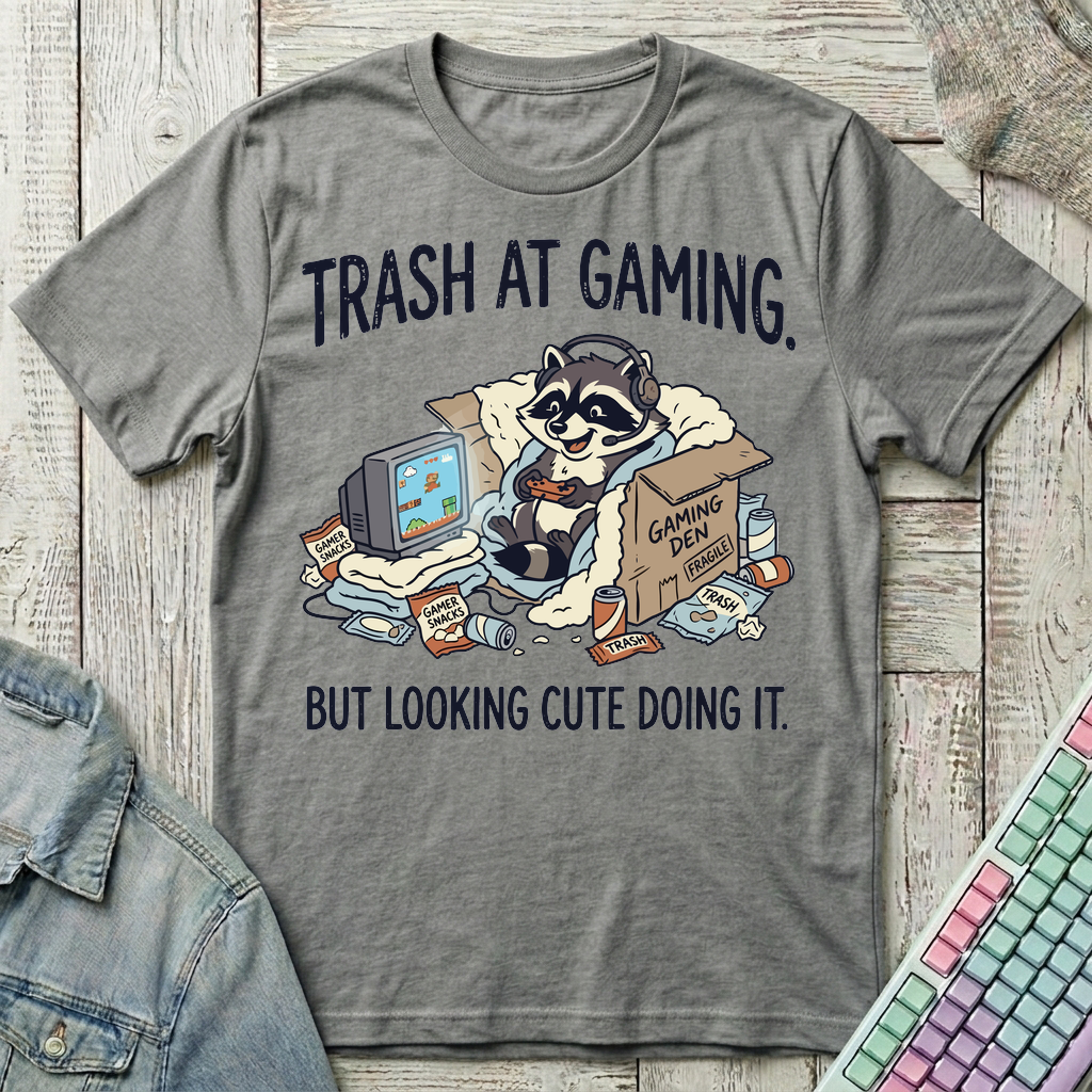 Trash Panda Gaming T-Shirt - Trash Panda Gaming_graphite_heather