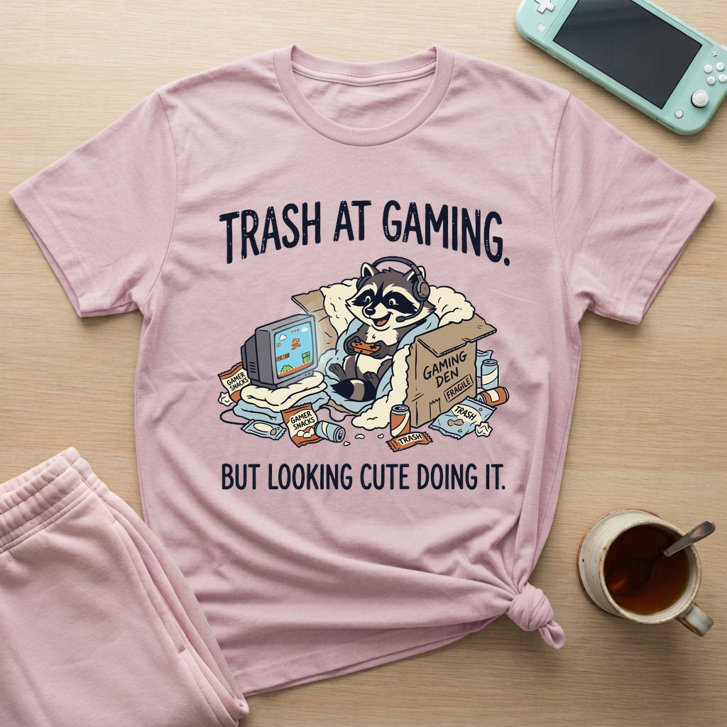 Trash Panda Gaming T-Shirt - Trash Panda Gaming_light_pink