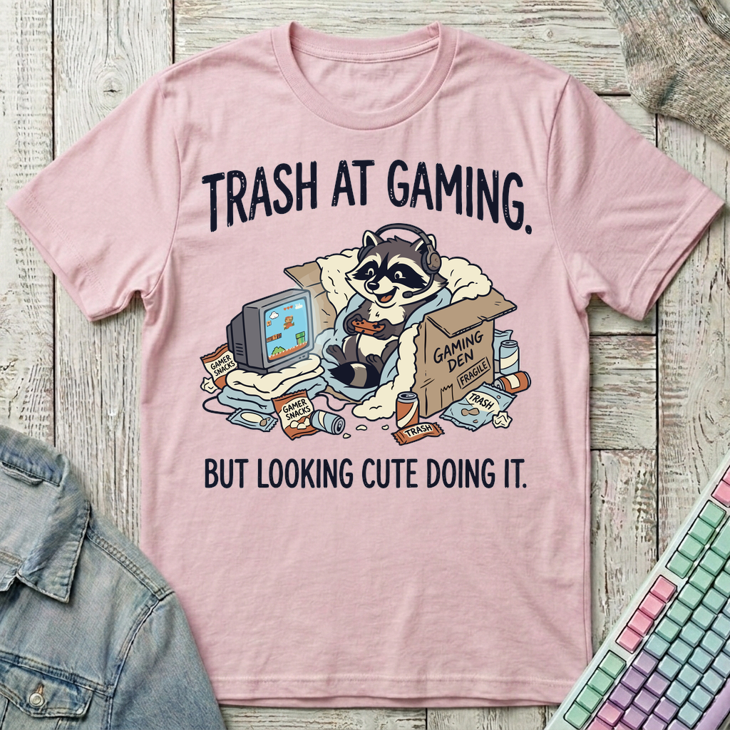 Trash Panda Gaming T-Shirt - Trash Panda Gaming_light_pink