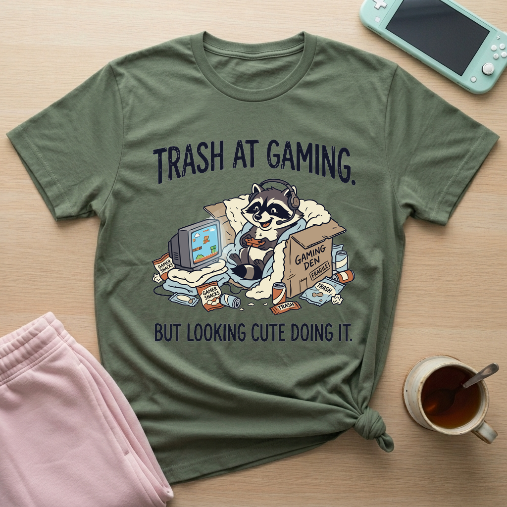 Trash Panda Gaming T-Shirt - Trash Panda Gaming_military_green
