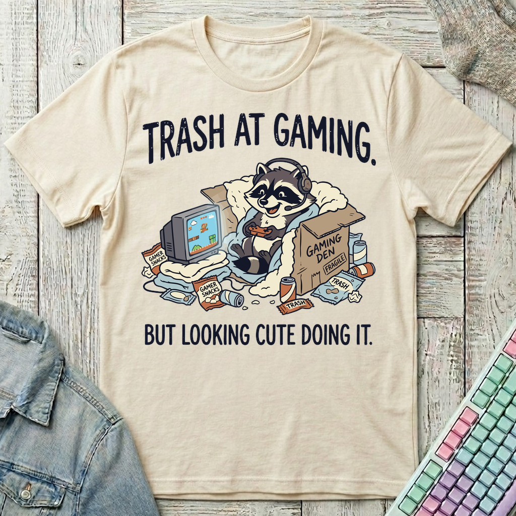 Trash Panda Gaming T-Shirt - Trash Panda Gaming_natural