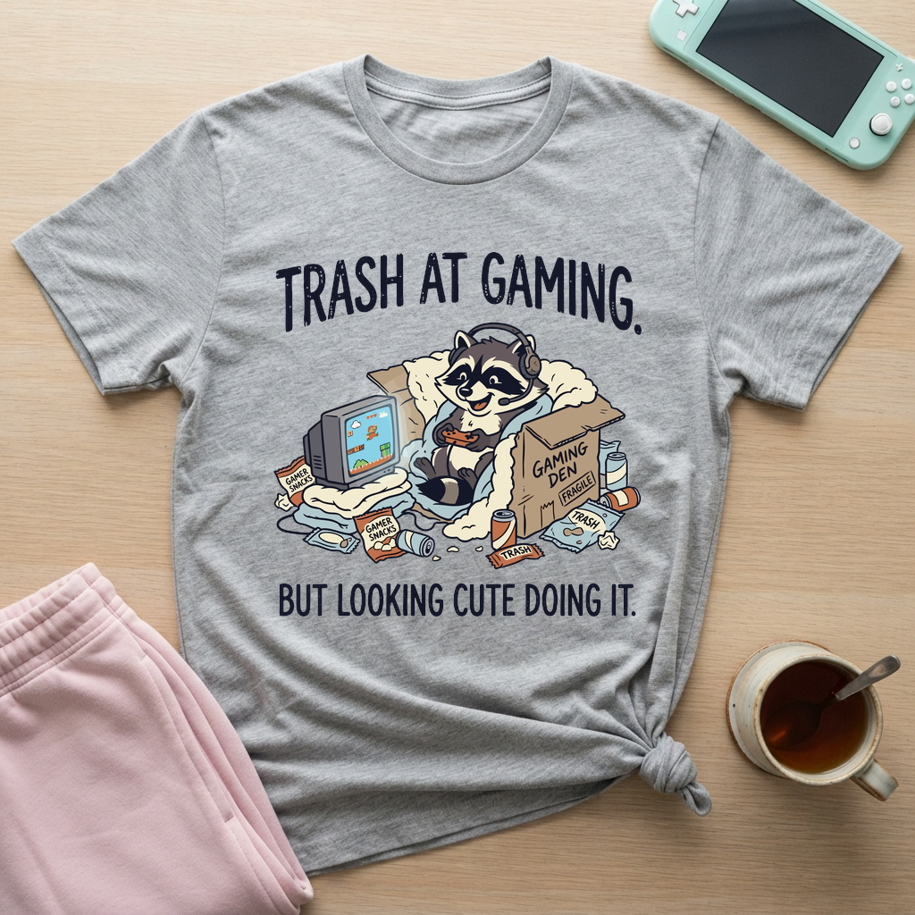 Trash Panda Gaming T-Shirt - Trash Panda Gaming_sport_grey