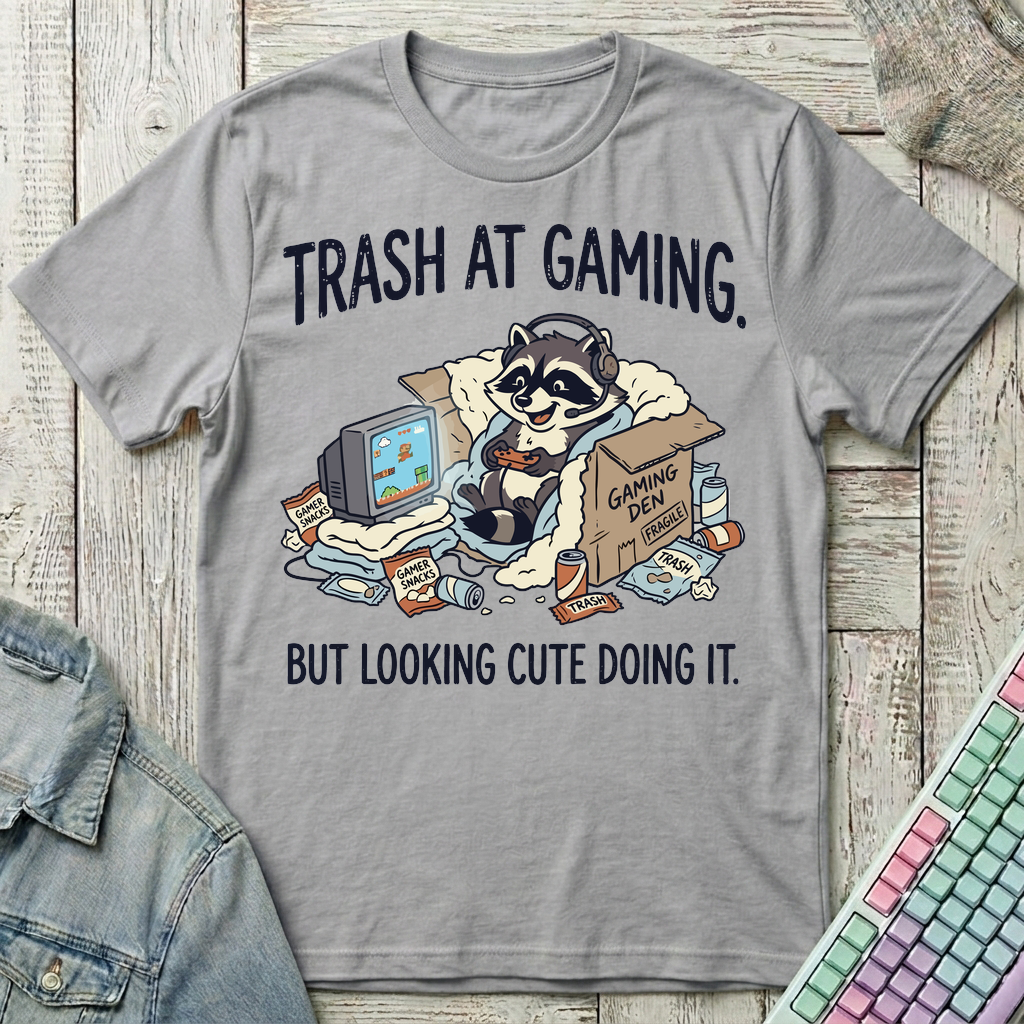 Trash Panda Gaming T-Shirt - Trash Panda Gaming_sport_grey