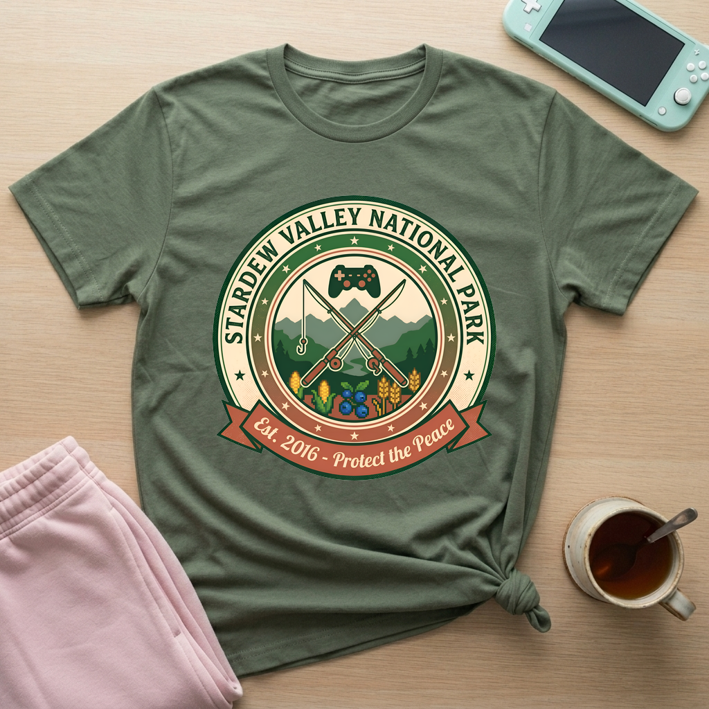 Valley Gaming Preserve T-Shirt - Valley Gaming Preserve_military_green