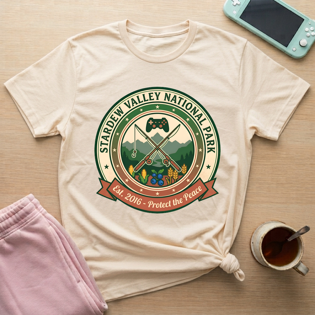 Valley Gaming Preserve T-Shirt - Valley Gaming Preserve_natural