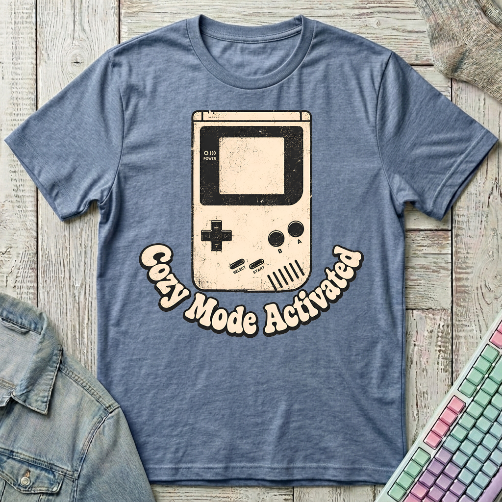 Vintage Cozy Mode T-Shirt - Vintage Cozy Mode_heather_indigo