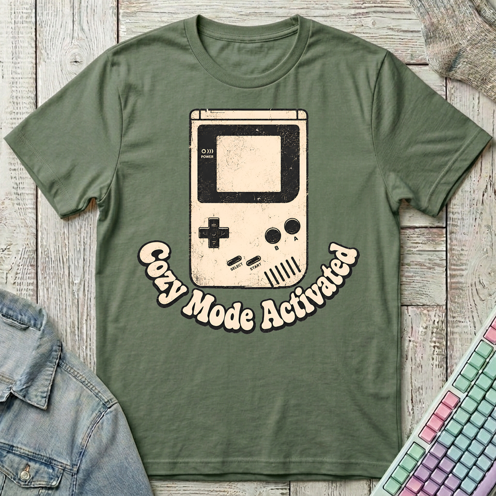Vintage Cozy Mode T-Shirt - Vintage Cozy Mode_military_green
