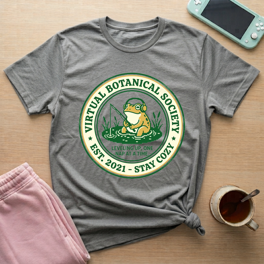 Virtual Botanical Society T-Shirt - Virtual Botanical Society_graphite_heather