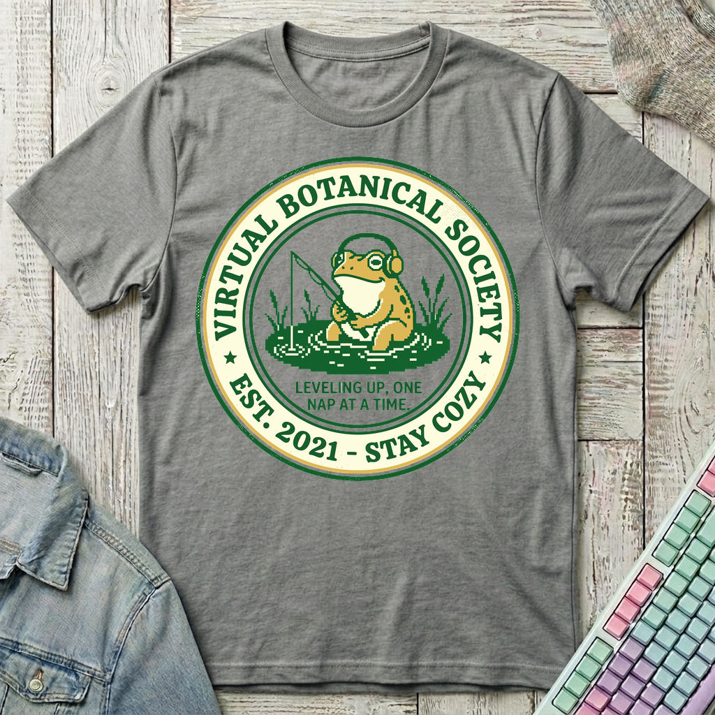 Virtual Botanical Society T-Shirt - Virtual Botanical Society_graphite_heather