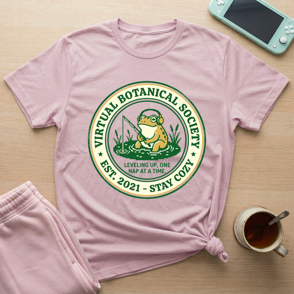Virtual Botanical Society T-Shirt - Virtual Botanical Society_light_pink