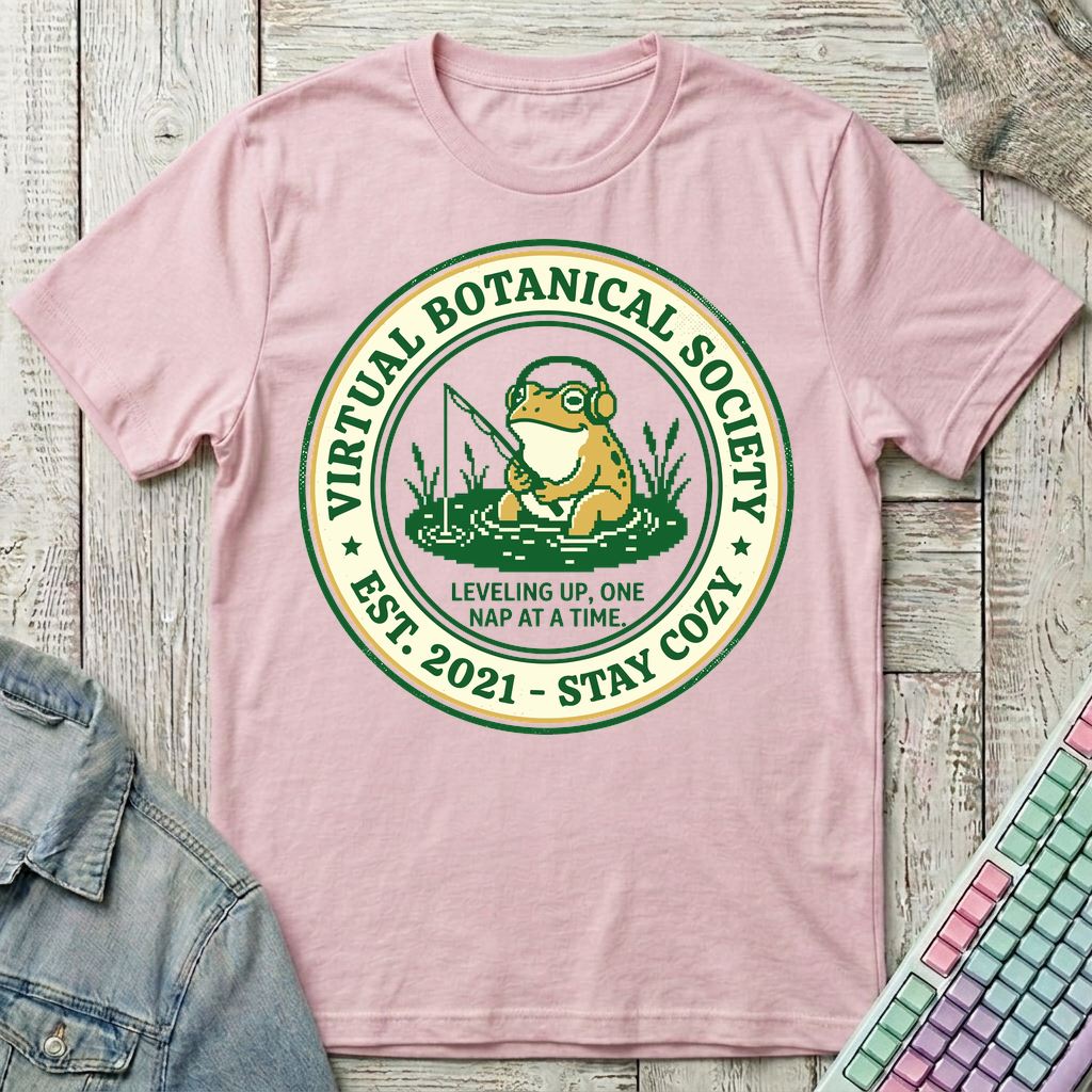 Virtual Botanical Society T-Shirt - Virtual Botanical Society_light_pink