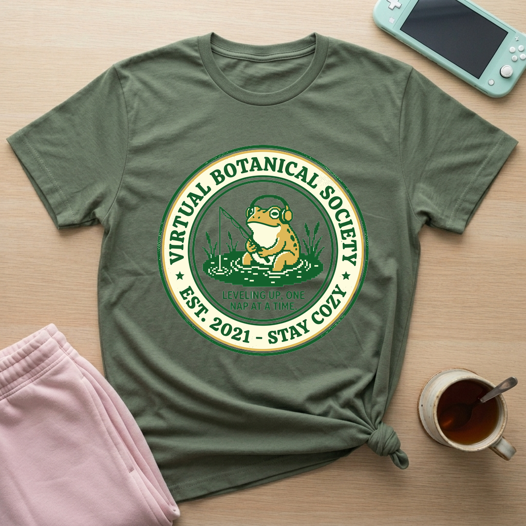 Virtual Botanical Society T-Shirt - Virtual Botanical Society_military_green