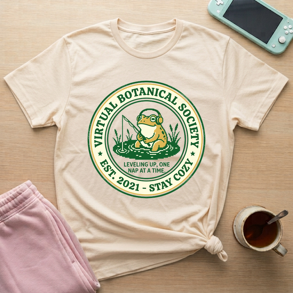 Virtual Botanical Society T-Shirt - Virtual Botanical Society_natural