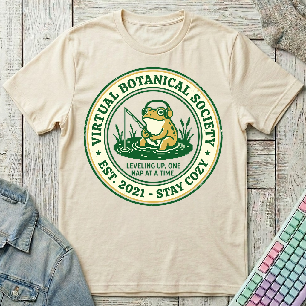 Virtual Botanical Society T-Shirt - Virtual Botanical Society_natural