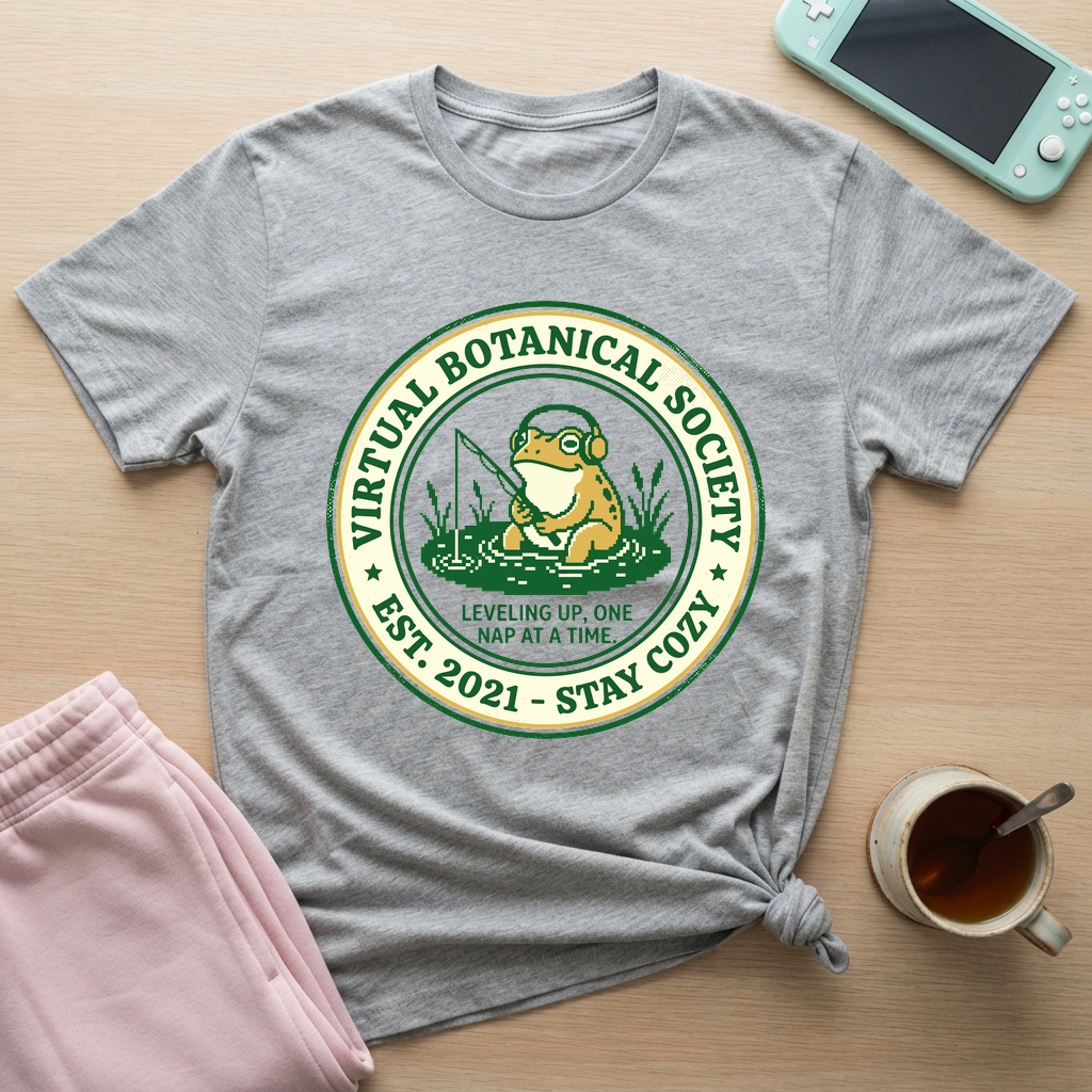 Virtual Botanical Society T-Shirt - Virtual Botanical Society_sport_grey