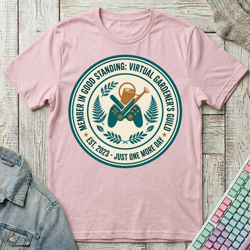 Virtual Gardener's Guild T-Shirt - Virtual Gardener's Guild_light_pink