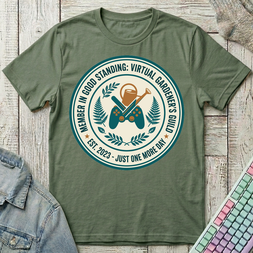 Virtual Gardener's Guild T-Shirt - Virtual Gardener's Guild_military_green