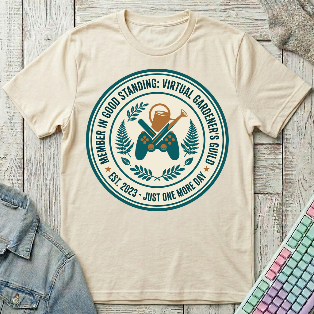 Virtual Gardener's Guild T-Shirt - Virtual Gardener's Guild_natural
