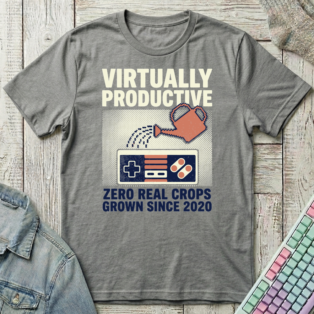 Virtually Productive T-Shirt - Virtually Productive_graphite_heather