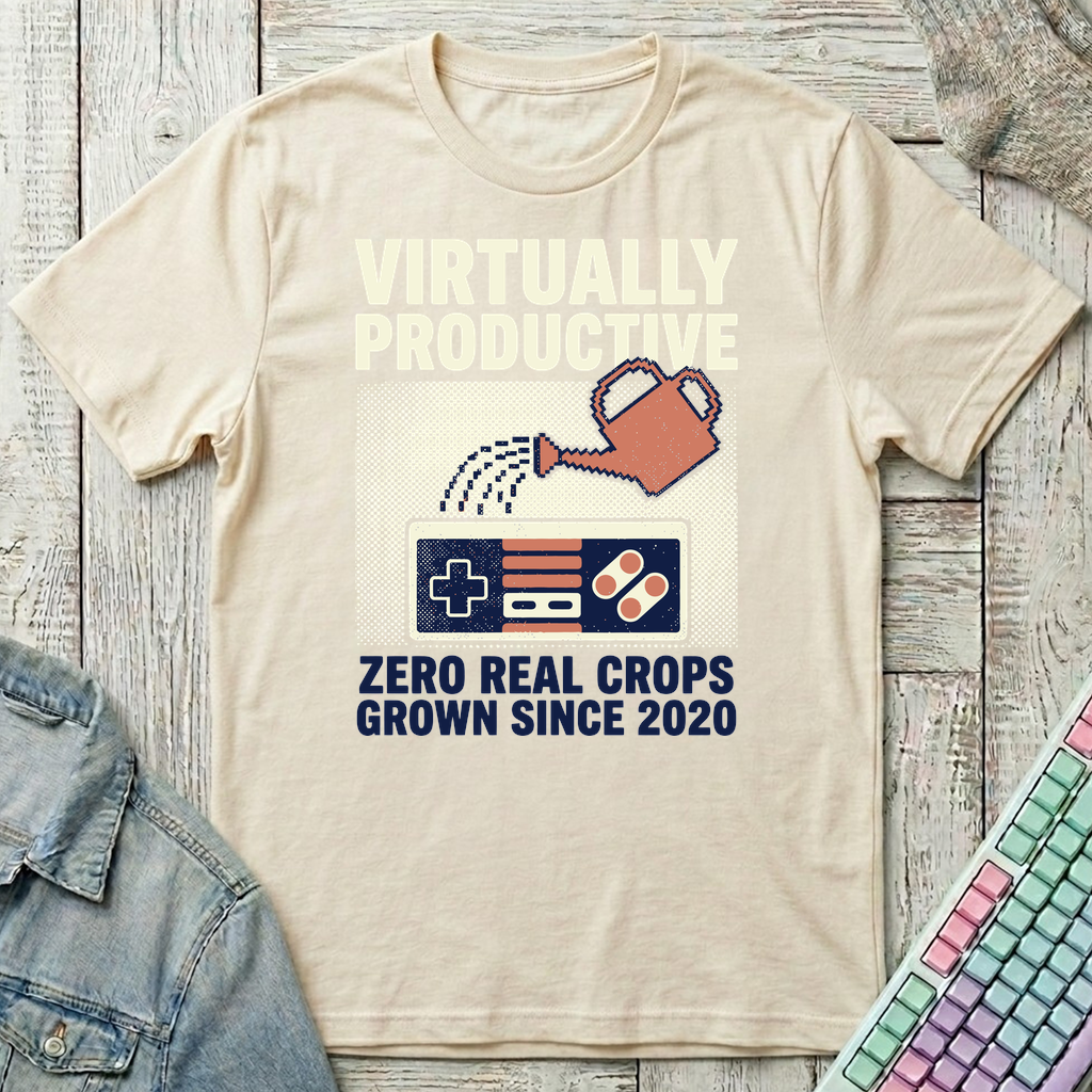 Virtually Productive T-Shirt - Virtually Productive_natural