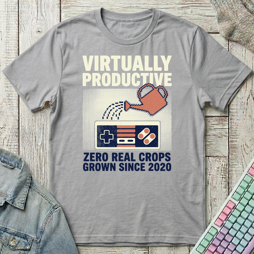 Virtually Productive T-Shirt - Virtually Productive_sport_grey