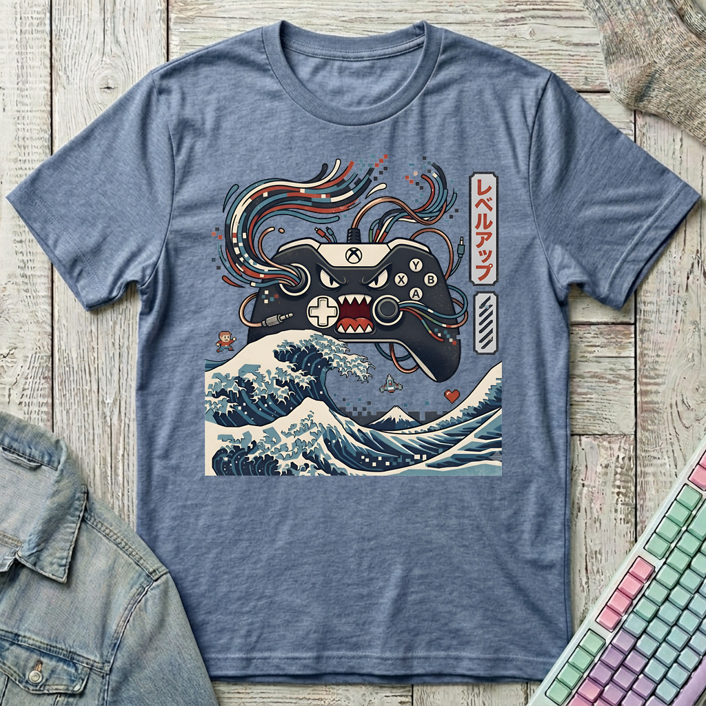 Wave Controller T-Shirt - Wave Controller_heather_indigo