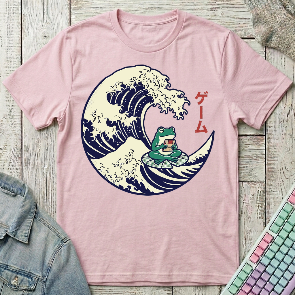 Wave Pause T-Shirt - Wave Pause_light_pink