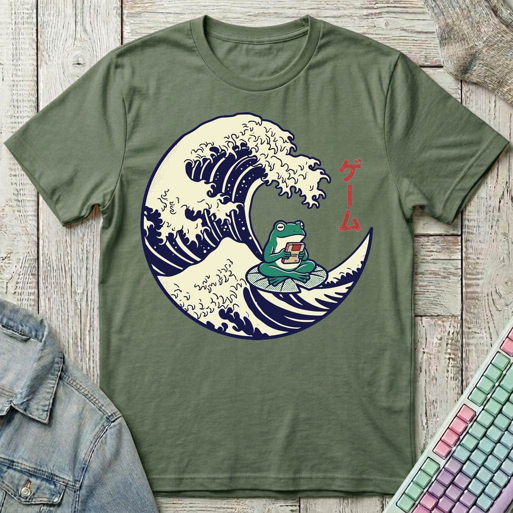 Wave Pause T-Shirt - Wave Pause_military_green