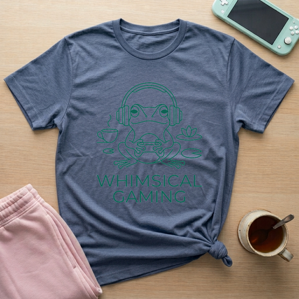 Whimsical Gaming T-Shirt - Whimsical Gaming_heather_indigo