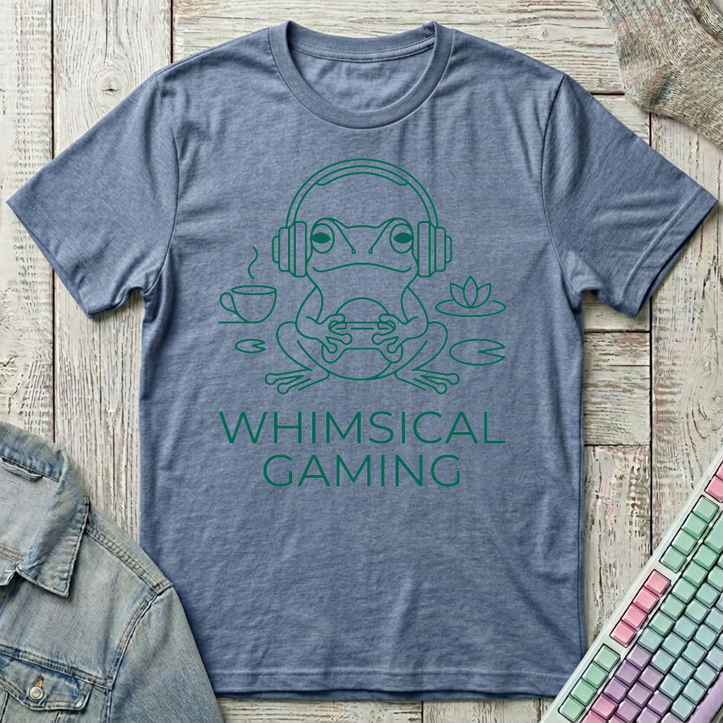 Whimsical Gaming T-Shirt - Whimsical Gaming_heather_indigo