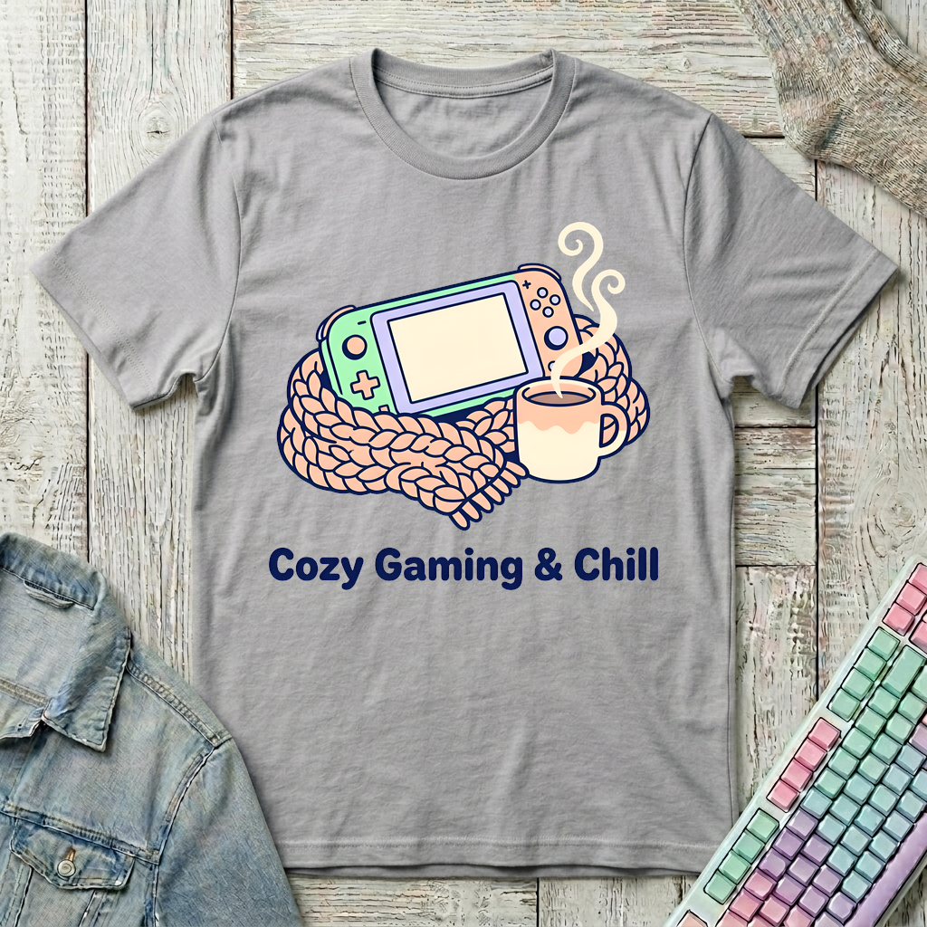 Wrapped Up & Gaming T-Shirt - Wrapped Up & Gaming_sport_grey
