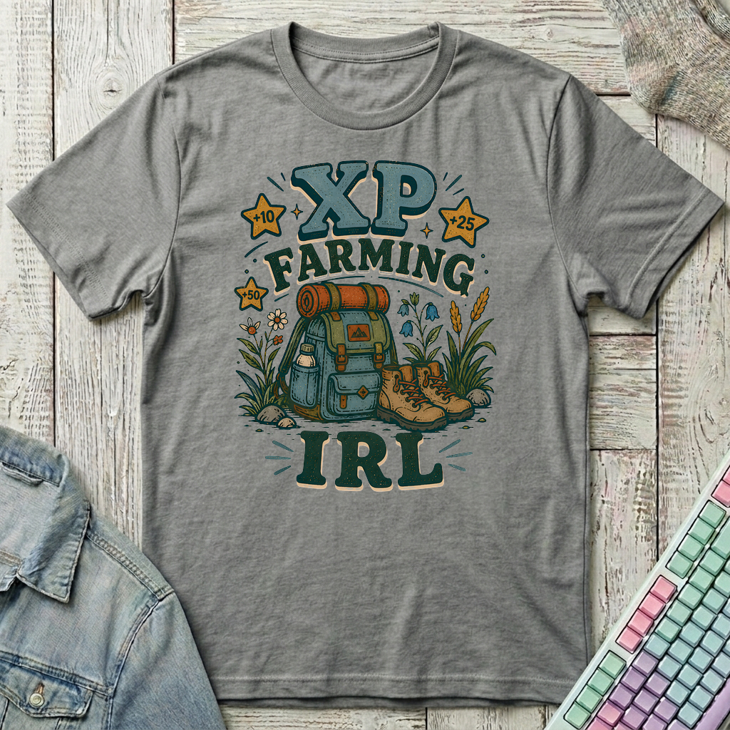 XP Farming IRL T-Shirt - XP Farming IRL_graphite_heather