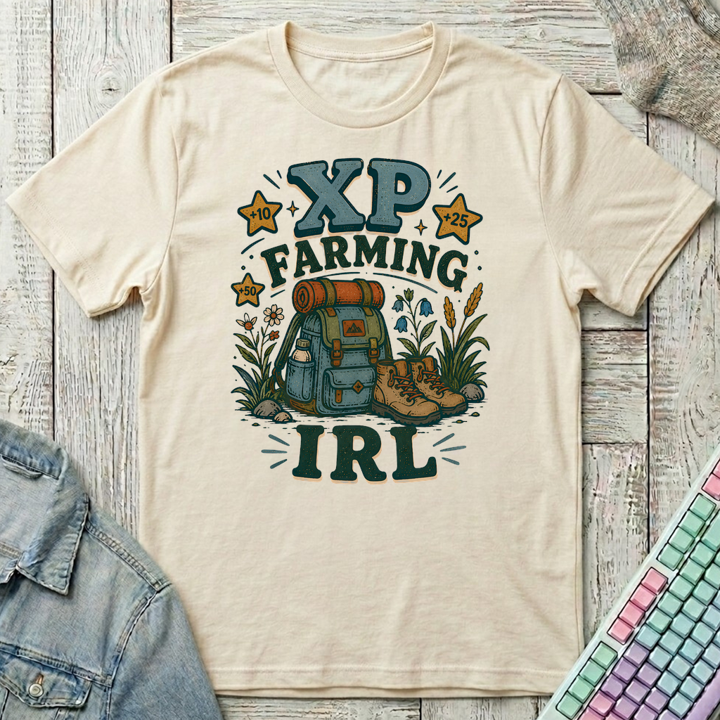XP Farming IRL T-Shirt - XP Farming IRL_natural