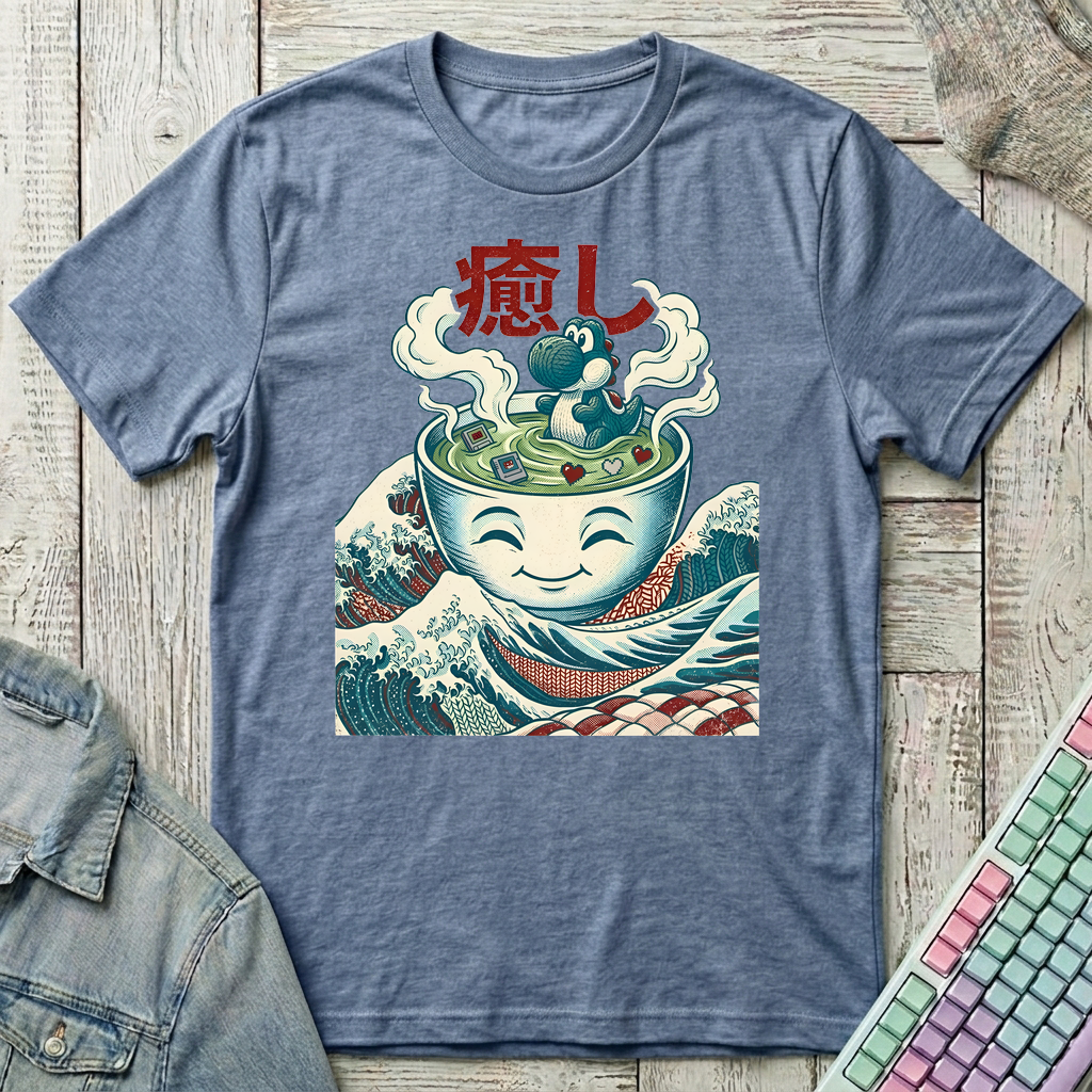 Yarn Monster – Healing Mode T-Shirt - Yarn Monster – Healing Mode_heather_indigo