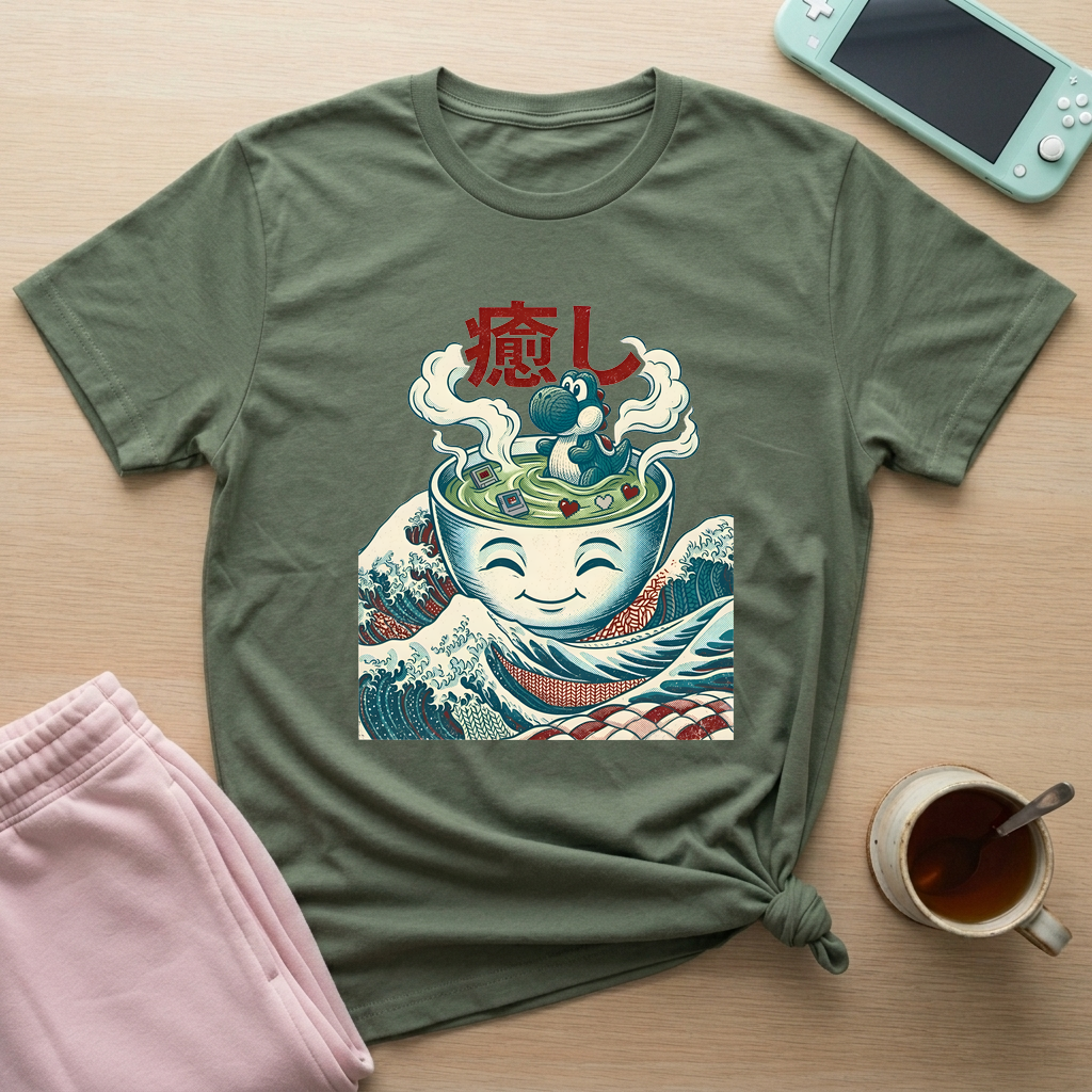 Yarn Monster – Healing Mode T-Shirt - Yarn Monster – Healing Mode_military_green
