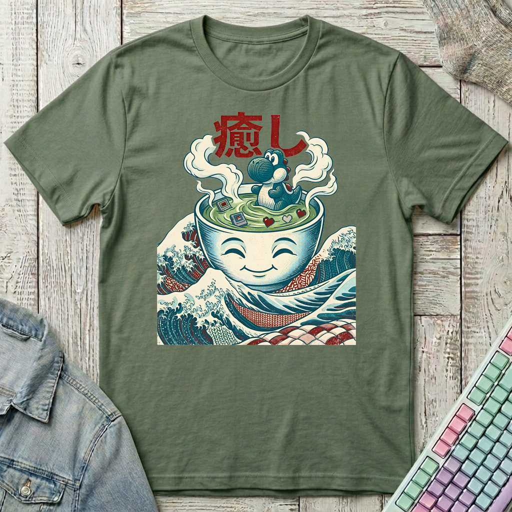Yarn Monster – Healing Mode T-Shirt - Yarn Monster – Healing Mode_military_green