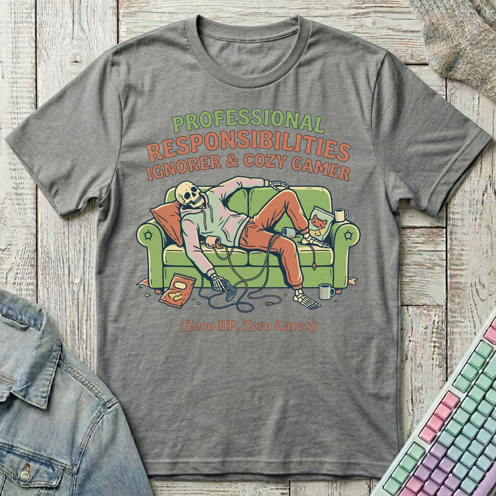 Zero HP Gamer T-Shirt - Zero HP Gamer_graphite_heather