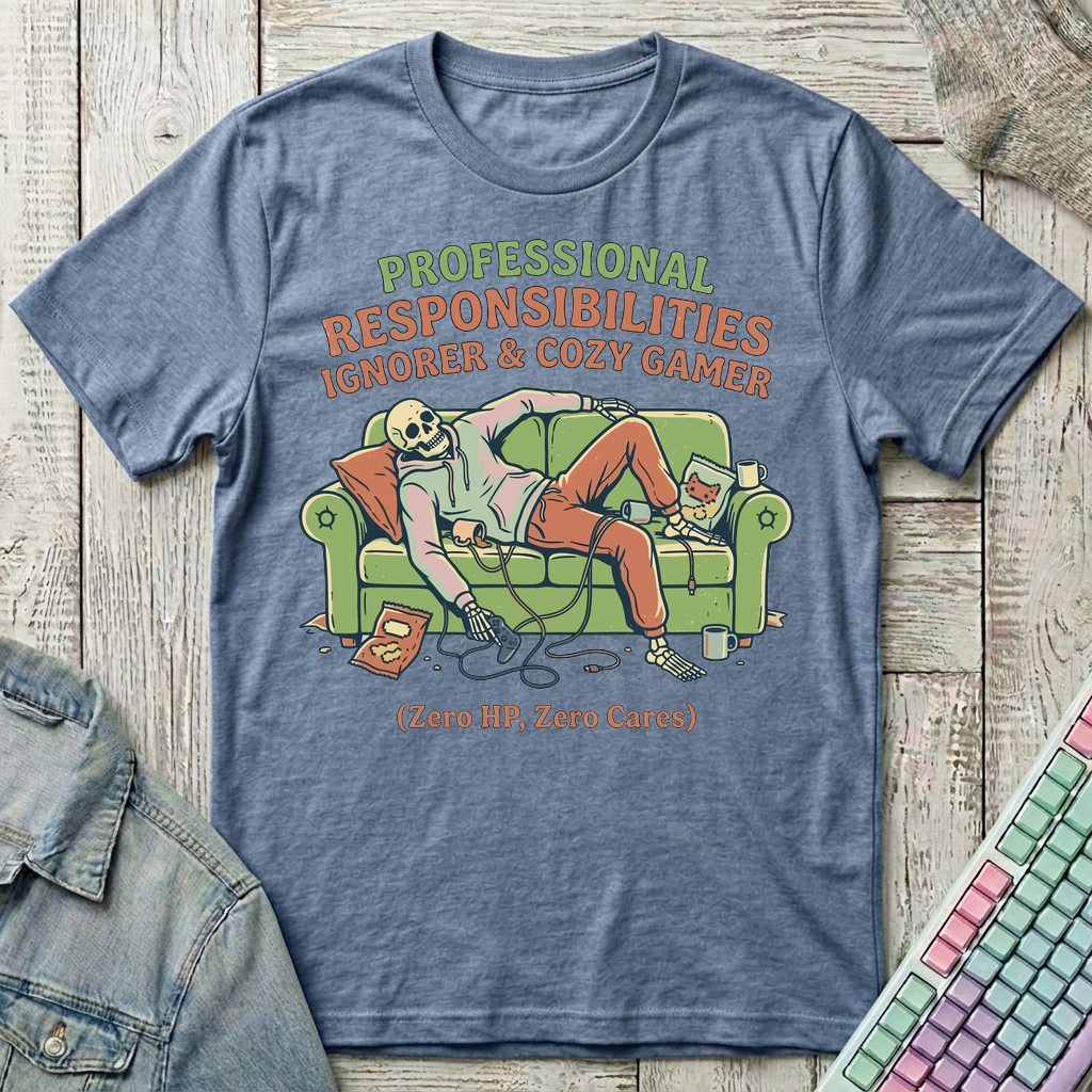 Zero HP Gamer T-Shirt - Zero HP Gamer_heather_indigo