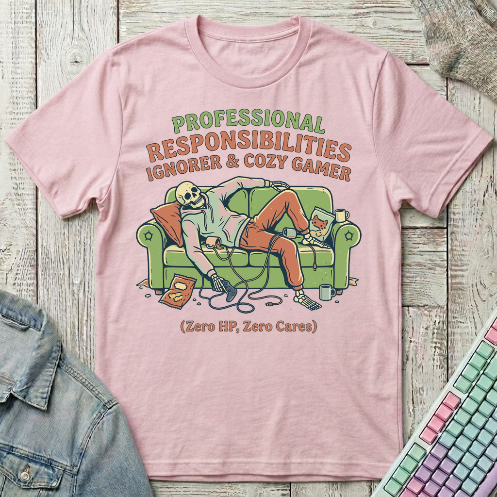 Zero HP Gamer T-Shirt - Zero HP Gamer_light_pink