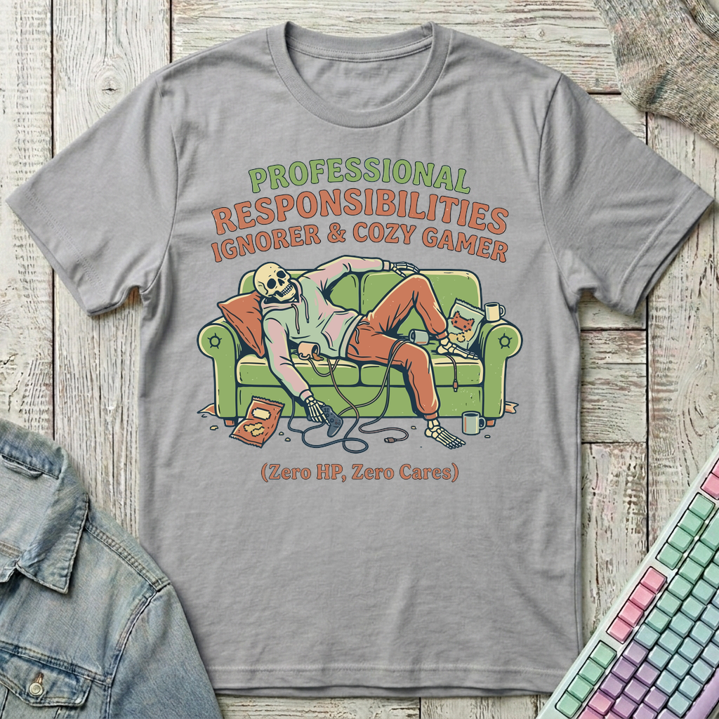 Zero HP Gamer T-Shirt - Zero HP Gamer_sport_grey