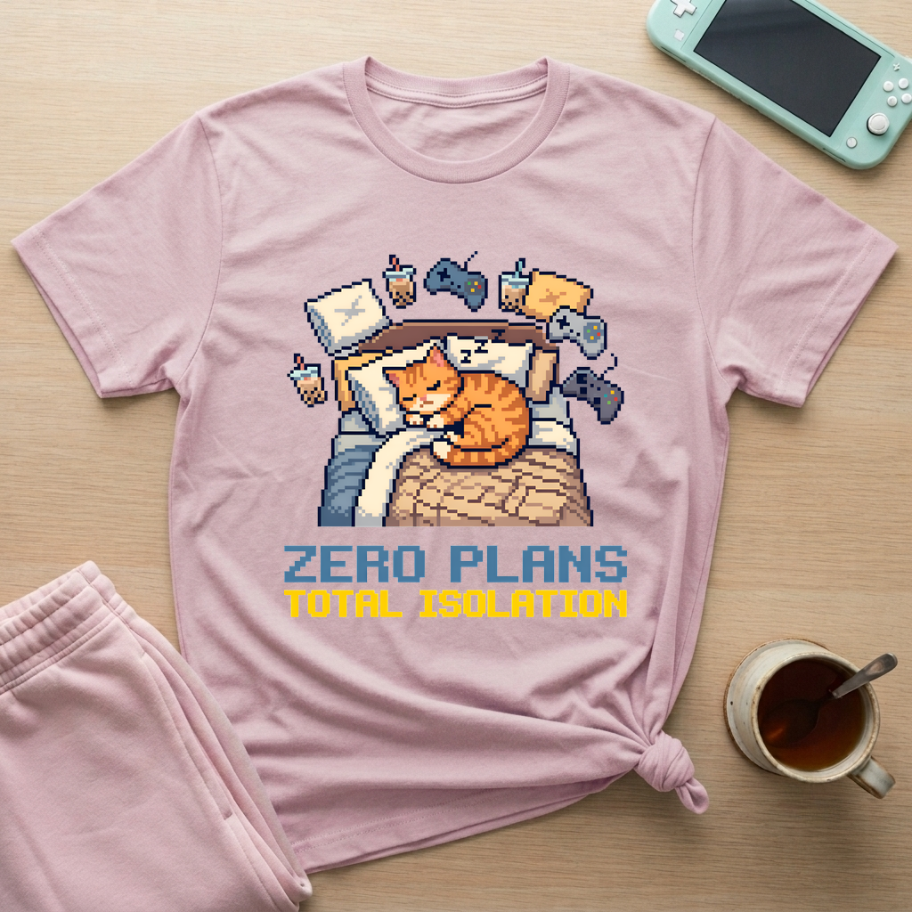 Zero Plans Total Isolation T-Shirt - Zero Plans Total Isolation_light_pink