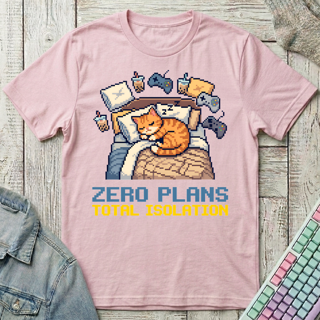 Zero Plans Total Isolation T-Shirt - Zero Plans Total Isolation_light_pink